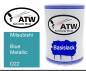 Preview: Mitsubishi, Blue Metallic, D22: 500ml Lackdose, von ATW Autoteile West.